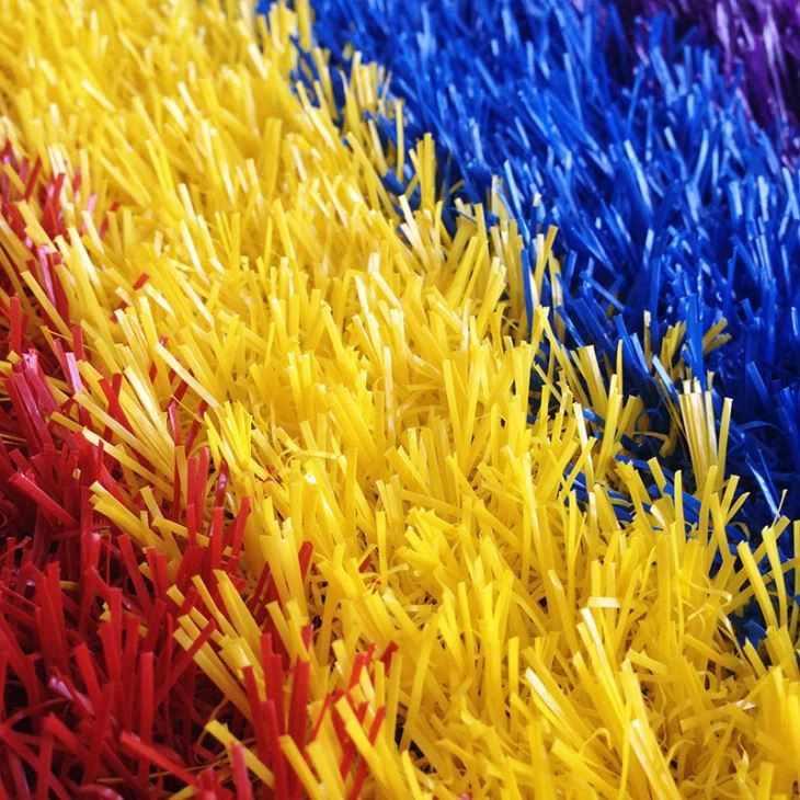 Kindergarten Rainbow Runway Artificial Plastic Lawn